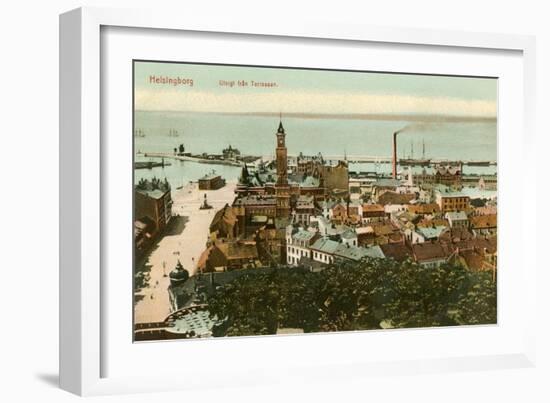 Port at Helsingborg, Sweden-null-Framed Art Print