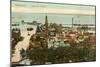 Port at Helsingborg, Sweden-null-Mounted Art Print