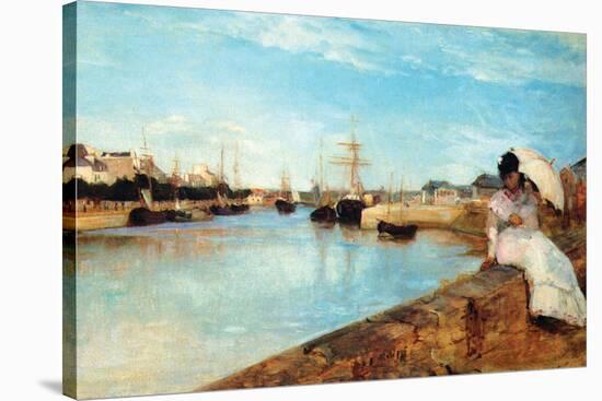 Port At Loby-Berthe Morisot-Stretched Canvas