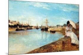 Port At Loby-Berthe Morisot-Mounted Art Print