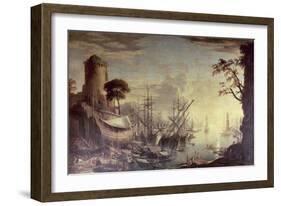 Port at Sunset-Salvator Rosa-Framed Giclee Print