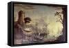 Port at Sunset-Salvator Rosa-Framed Stretched Canvas