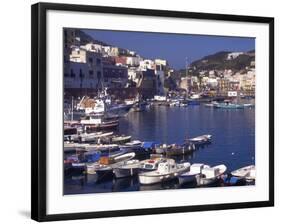 Port at Village of Ponza, Pontine Islands, Italy-Connie Ricca-Framed Photographic Print