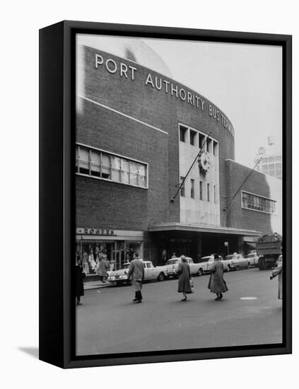 Port Authority Bus Terminal-null-Framed Stretched Canvas
