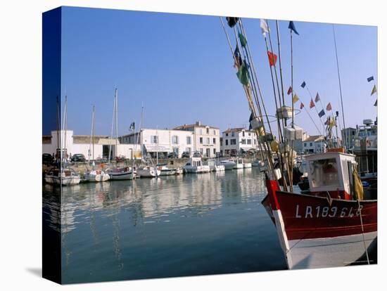 Port Basin, Commune De La Flotte, Ile De Re, Charente Maritime, France-Bruno Barbier-Stretched Canvas