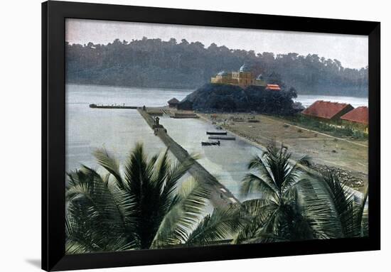 Port Blair, Capital of the Andaman and Nicobar Islands, Indian Ocean, C1890-Gillot-Framed Giclee Print