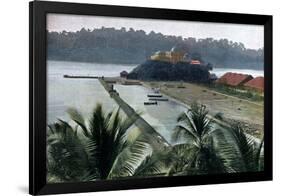 Port Blair, Capital of the Andaman and Nicobar Islands, Indian Ocean, C1890-Gillot-Framed Giclee Print