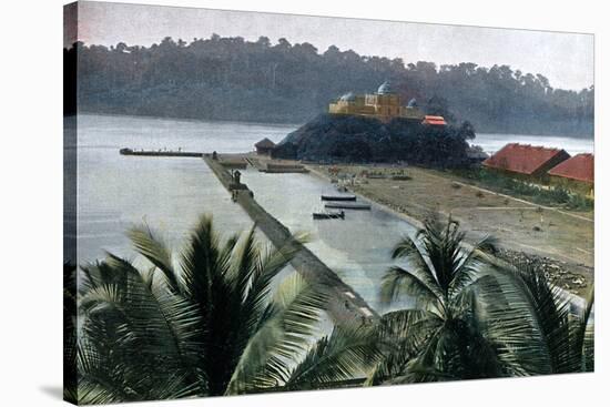 Port Blair, Capital of the Andaman and Nicobar Islands, Indian Ocean, C1890-Gillot-Stretched Canvas