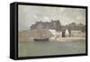 Port breton-Odilon Redon-Framed Stretched Canvas