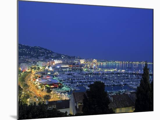 Port, Cannes, Cote d'Azur, France-Walter Bibikow-Mounted Photographic Print