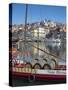 Port Carrying Barcos, Porto, Portugal-Alan Copson-Stretched Canvas