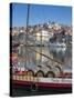 Port Carrying Barcos, Porto, Portugal-Alan Copson-Stretched Canvas