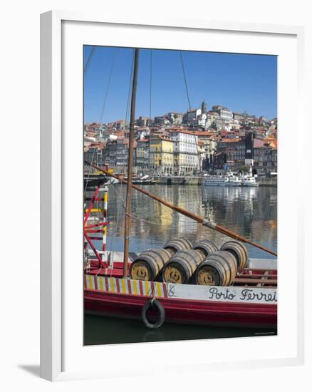 Port Carrying Barcos, Porto, Portugal-Alan Copson-Framed Photographic Print