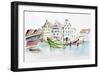 Port City Landscape-vilax-Framed Art Print