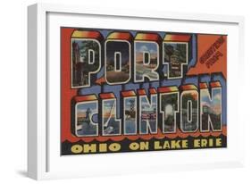 Port Clinton, Ohio - Lake Erie-Lantern Press-Framed Art Print