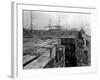 Port Commission Dock, Seattle, Undated-Asahel Curtis-Framed Giclee Print