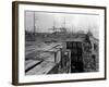 Port Commission Dock, Seattle, Undated-Asahel Curtis-Framed Giclee Print