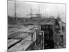 Port Commission Dock, Seattle, Undated-Asahel Curtis-Mounted Giclee Print