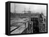 Port Commission Dock, Seattle, Undated-Asahel Curtis-Framed Stretched Canvas