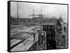 Port Commission Dock, Seattle, Undated-Asahel Curtis-Framed Stretched Canvas
