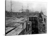 Port Commission Dock, Seattle, Undated-Asahel Curtis-Stretched Canvas