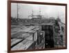 Port Commission Dock, Seattle, Undated-Asahel Curtis-Framed Giclee Print