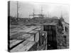 Port Commission Dock, Seattle, Undated-Asahel Curtis-Stretched Canvas