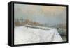 Port De Bercy, En Hiver-Albert-Charles Lebourg-Framed Stretched Canvas