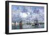 Port de Camaret-Eugène Boudin-Framed Giclee Print