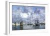 Port de Camaret-Eugène Boudin-Framed Giclee Print