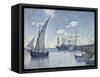 Port De Cette, Les Tartanes, 1892-Theo van Rysselberghe-Framed Stretched Canvas