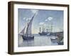Port De Cette, Les Tartanes, 1892-Theo van Rysselberghe-Framed Giclee Print