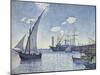 Port De Cette, Les Tartanes, 1892-Theo van Rysselberghe-Mounted Giclee Print