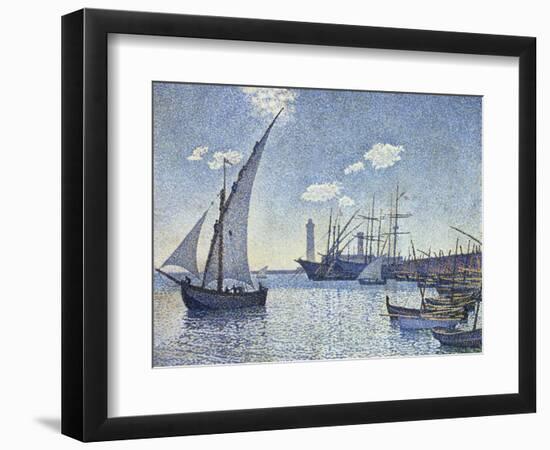 Port De Cette, Les Tartanes, 1892-Theo van Rysselberghe-Framed Giclee Print