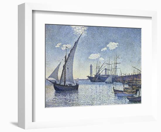 Port De Cette, Les Tartanes, 1892-Theo van Rysselberghe-Framed Giclee Print