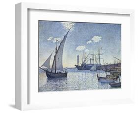 Port De Cette, Les Tartanes, 1892-Theo van Rysselberghe-Framed Giclee Print