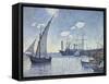 Port De Cette, Les Tartanes, 1892-Theo van Rysselberghe-Framed Stretched Canvas