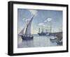 Port de Cette, Les Tartanes, 1892-Theo van Rysselberghe-Framed Giclee Print