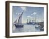 Port de Cette, Les Tartanes, 1892-Theo van Rysselberghe-Framed Giclee Print