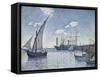 Port de Cette, Les Tartanes, 1892-Theo van Rysselberghe-Framed Stretched Canvas