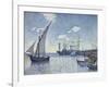 Port de Cette, Les Tartanes, 1892-Theo van Rysselberghe-Framed Giclee Print