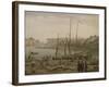 Port de Dieppe-Claude Joseph Vernet-Framed Giclee Print