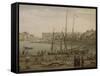 Port de Dieppe-Claude Joseph Vernet-Framed Stretched Canvas