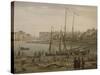 Port de Dieppe-Claude Joseph Vernet-Stretched Canvas
