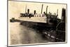 Port De Dunkerque, Hampton Ferry Boat Quittant Port-null-Mounted Giclee Print