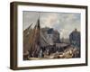 Port de Honfleur, l'embarquement des bestiaux-Auguste Anne Xavier Leprince-Framed Giclee Print