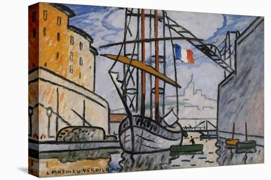 Port de Marseille (canal Saint-Jean), 1920-Louis-Mathieu Verdilhan-Stretched Canvas