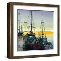 Port de mer-Roland Palmaerts-Framed Art Print