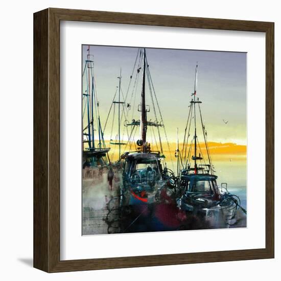 Port de mer-Roland Palmaerts-Framed Art Print