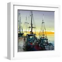 Port de mer-Roland Palmaerts-Framed Art Print